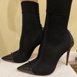 Christian Louboutin Black Heeled Boots